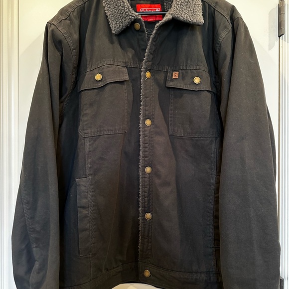 Men’s Coleman sherpa lined work jacket. Size XXL. - Picture 2 of 4